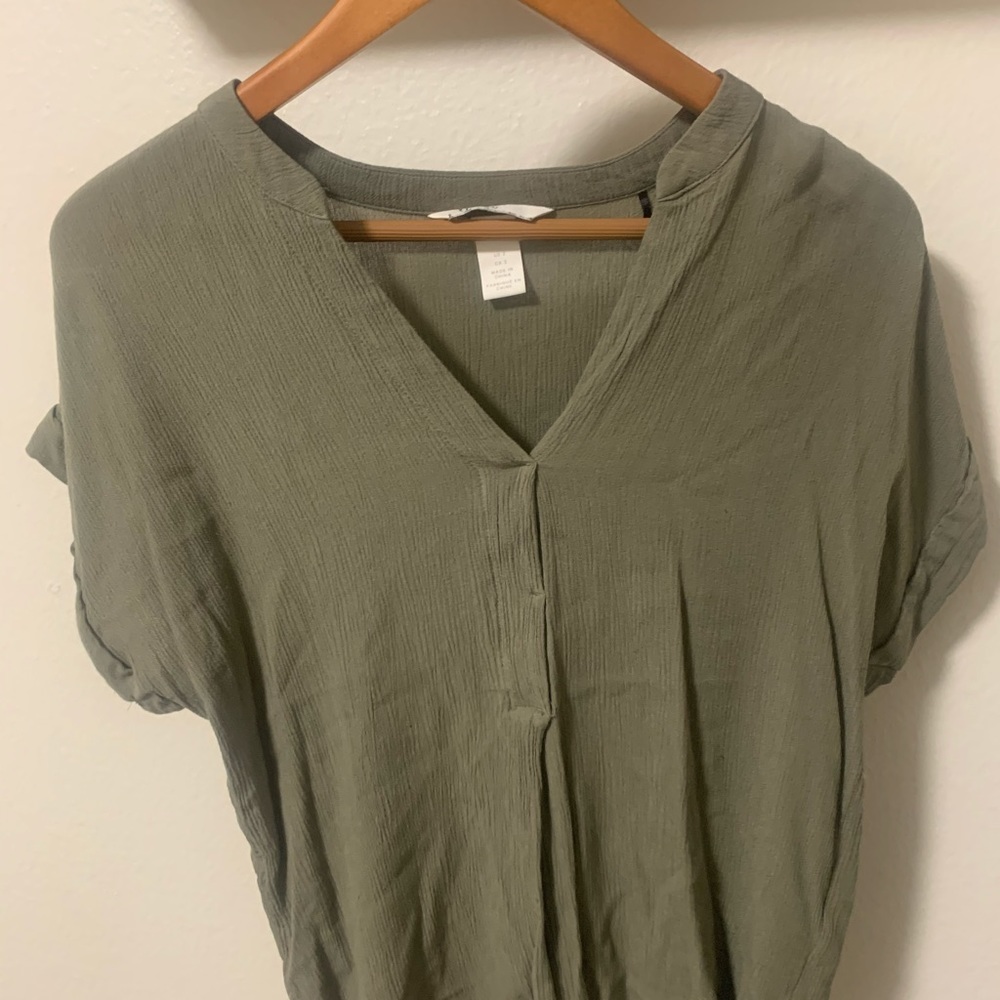 Olive Green Blouse